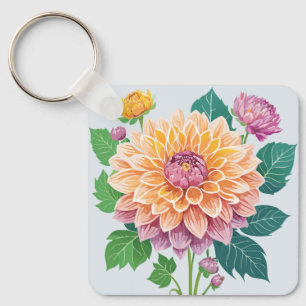 Hübsch Dahlia Schlüsselanhänger