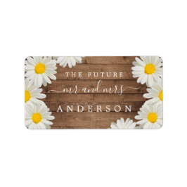 Hübsch Daisies Future Frau Rücksendeadresse Adressaufkleber