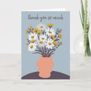 Hübsch Daisy Bouquet CUSTOM Vielen Dank Karte