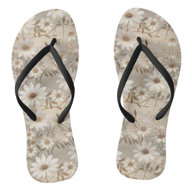 Hübsch Daisy Pattern Flip Flops (Fußbett)