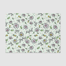 Hübsch Doodle Daisy Blume Niedlich Girly Pattern
