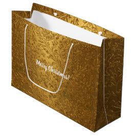 Hübsch Elegante Viktorianische Goldene Blumen Große Geschenktüte