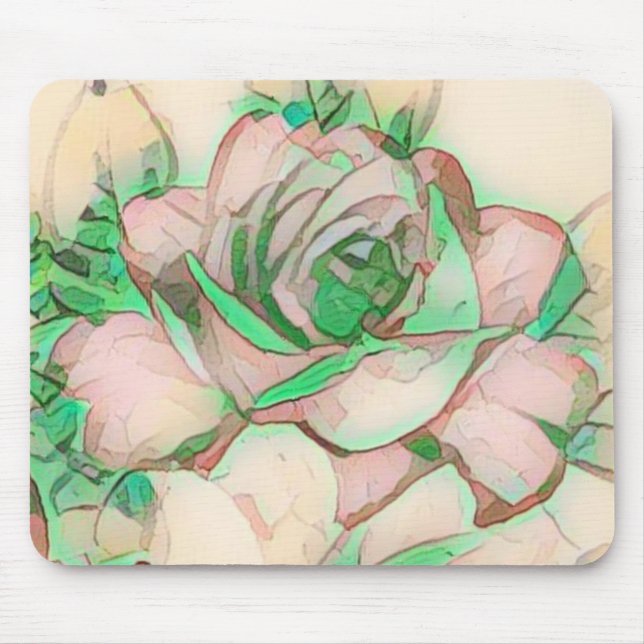 Hübsch erröten tadelloses Licht und Airy moderne Mousepad (Vorne)