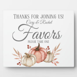 Hübsch Fall Pumpkin Bouquet Favoriten Plaque Fotoplatte