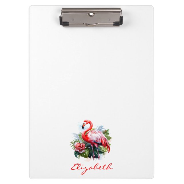Hübsch Flamingo Klemmbrett (Vorderseite)