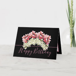 Hübsch Floral Bouquet Orchid Crown Blume Geburtsta Karte