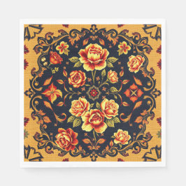 Hübsch Floral Bouquet Paper Napkin Serviette