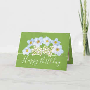 Hübsch Floral Bouquet Weißer Orchid Blume Geburtst Karte