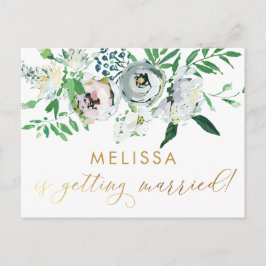 Hübsch Floral Gouache Boho Blume Brautparty Postkarte
