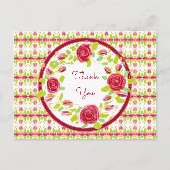 Hübsch Flower Vielen Dank Postkarte (Vorderseite)