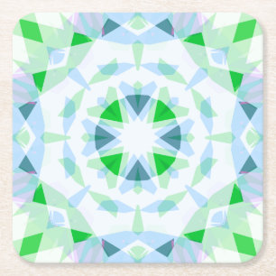 Hübsch Fun Boy's Blue Green Birthday Magic Star Rechteckiger Pappuntersetzer