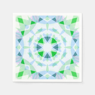 Hübsch Fun Boy's Blue Green Birthday Magic Star Serviette