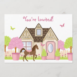 Hübsch Garden Horse Geburtstagsparty Einladung