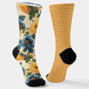 Hübsch-gelb-orangefarbene Muster unübertroffen Socken