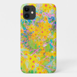 Hübsch-Gelb-Rot-Blume mit Türkis Case-Mate iPhone Hülle
