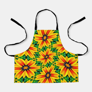 Hübsch-Gelbe Blume Muster Schürze