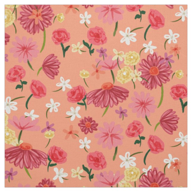 Hübsch gestrichene Petite-Blume Stoff (Muster)