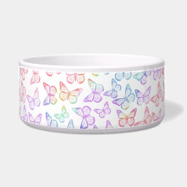 Hübsch Girl Pastel Butterfly Muster Iridescent Napf