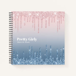 Hübsch Girly Glitzer Glam Sketchbook Doodles Notes Notizbuch