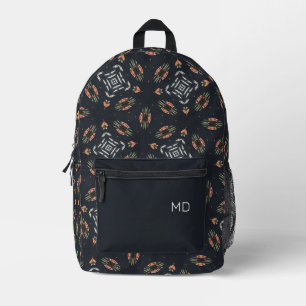 Hübsch Girly Mandala Muster Monogram Initials Bedruckter Rucksack