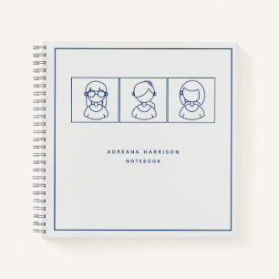 Hübsch Girly Modern Minimalistisch Notizbuch
