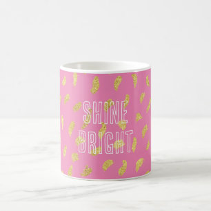 Hübsch Glam Pink Abstrakt Kaffeetasse