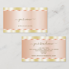 Hübsch Gold und Rose Gold Effekt Luxus und Moderne Visitenkarte