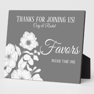 Hübsch Grau mit Gastgeschenke Hochzeiten aus weiße Fotoplatte