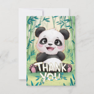 Hübsch Gruß Panda Dankeskarte