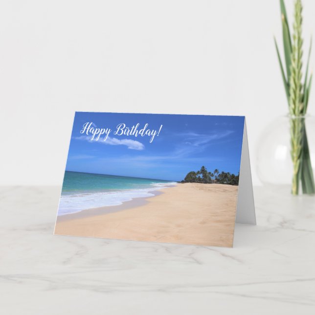 Hübsch Hawaiian Beach Grußkarte Karte (Vorderseite)