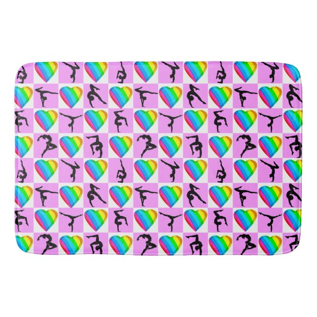 HÜBSCH HEARTS GYMNASTICS BATHMAT BADEMATTE (Vorderseite)