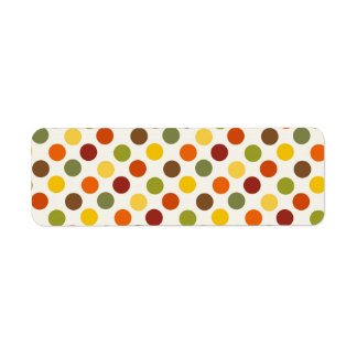 Hübsch Herbstfarben Polka Dots Muster