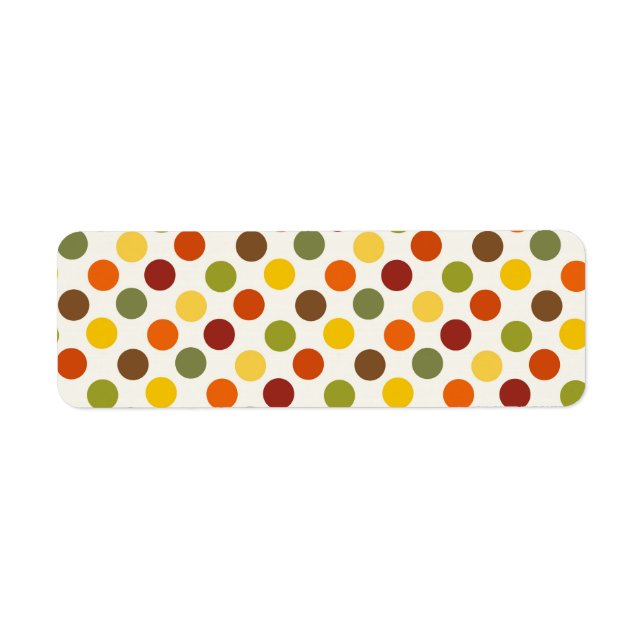 Hübsch Herbstfarben Polka Dots Muster (Vorne)