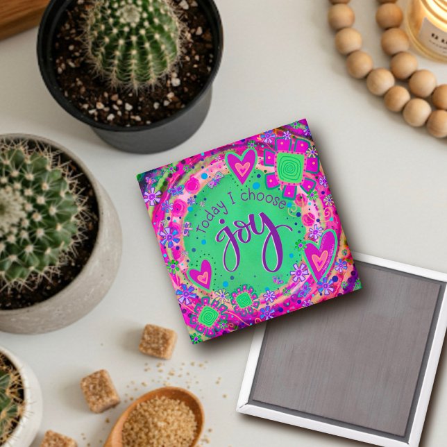 Hübsch Heute wähle ich Joy Trendy Fun Inspirivity Magnet (Von Creator hochgeladen)