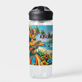 Hübsch Hula Dancer auf den Hawaiianischen Inseln A Trinkflasche