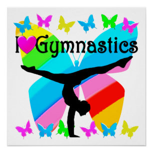 HÜBSCH I LIEBE GYMNASTICS-DESIGN POSTER