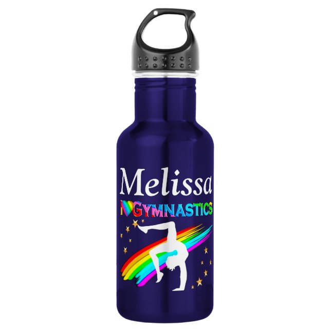 HÜBSCH I LIEBE GYMNASTICS PERSONALISIERTE WASSERFL EDELSTAHLFLASCHE (Vorderseite)