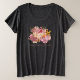 Hübsch im Herbst Pink: Whimsy & Gewürz Große Größe T-Shirt