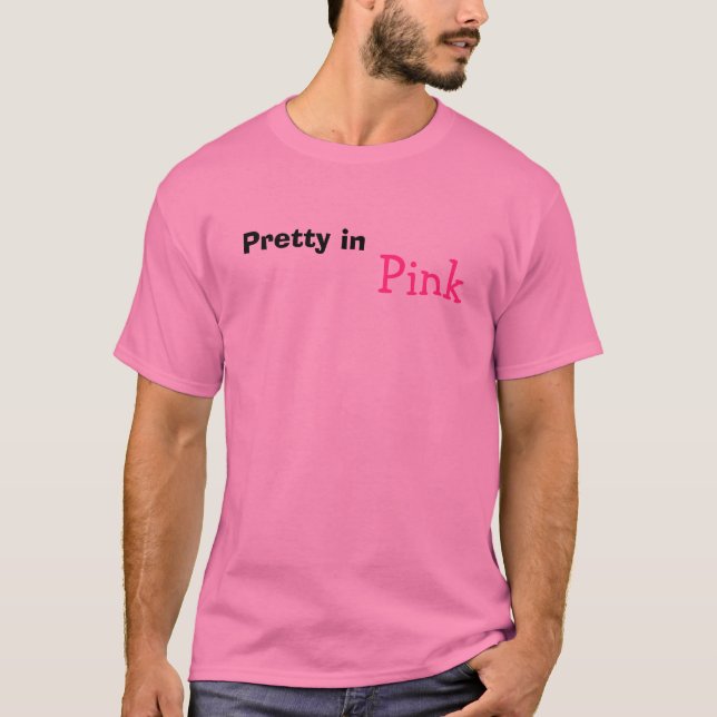 Hübsch im Rosa T-Shirt (Vorderseite)