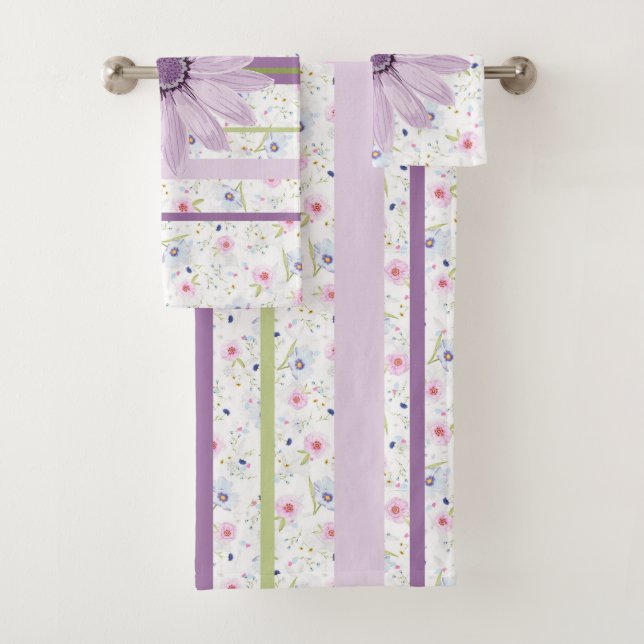 Hübsch in Blume Badhandtuch Set (Insitu)