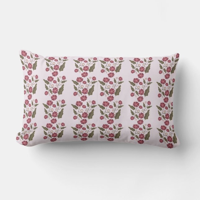 Hübsch in Country Florals Lendenkissen (Vorderseite)