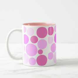 Hübsch in der Polka-Punkt-Sammlung Zweifarbige Tasse