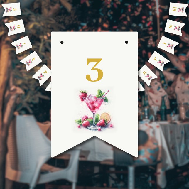 Hübsch in Pink 30. Geburtstagsfeier Wimpelkette (Von Creator hochgeladen)