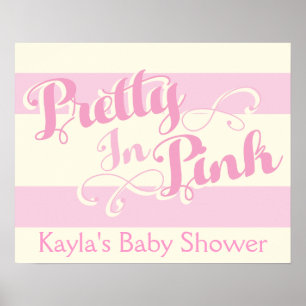 Hübsch in Pink Baby Dusche, Poster