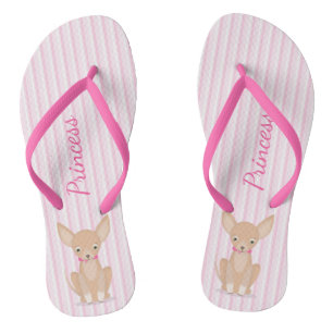 Hübsch in Pink Chihuahua Flip Flops