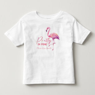 Hübsch in Pink Flamingo Kleinkind Girl T - Shirt