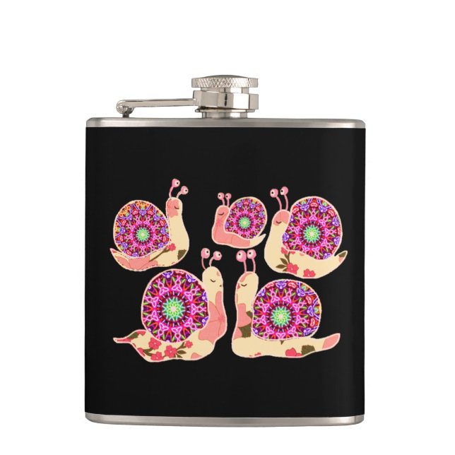Hübsch in Pink Girly Gifts for Girls Flachmann (Vorderseite)