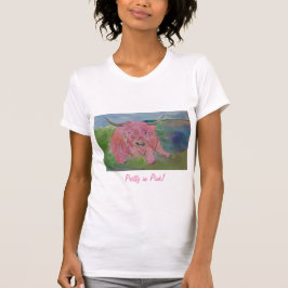 Hübsch in Pink! Scottish Highland T-Shirt