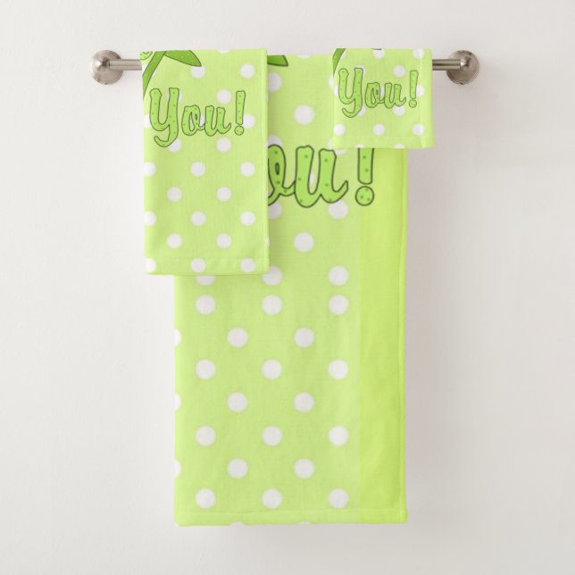 Hübsch in Polka Dots Collection Badetuch Set (Insitu)