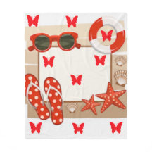 Hübsch in Polka dots Collection - Fleece Blanket